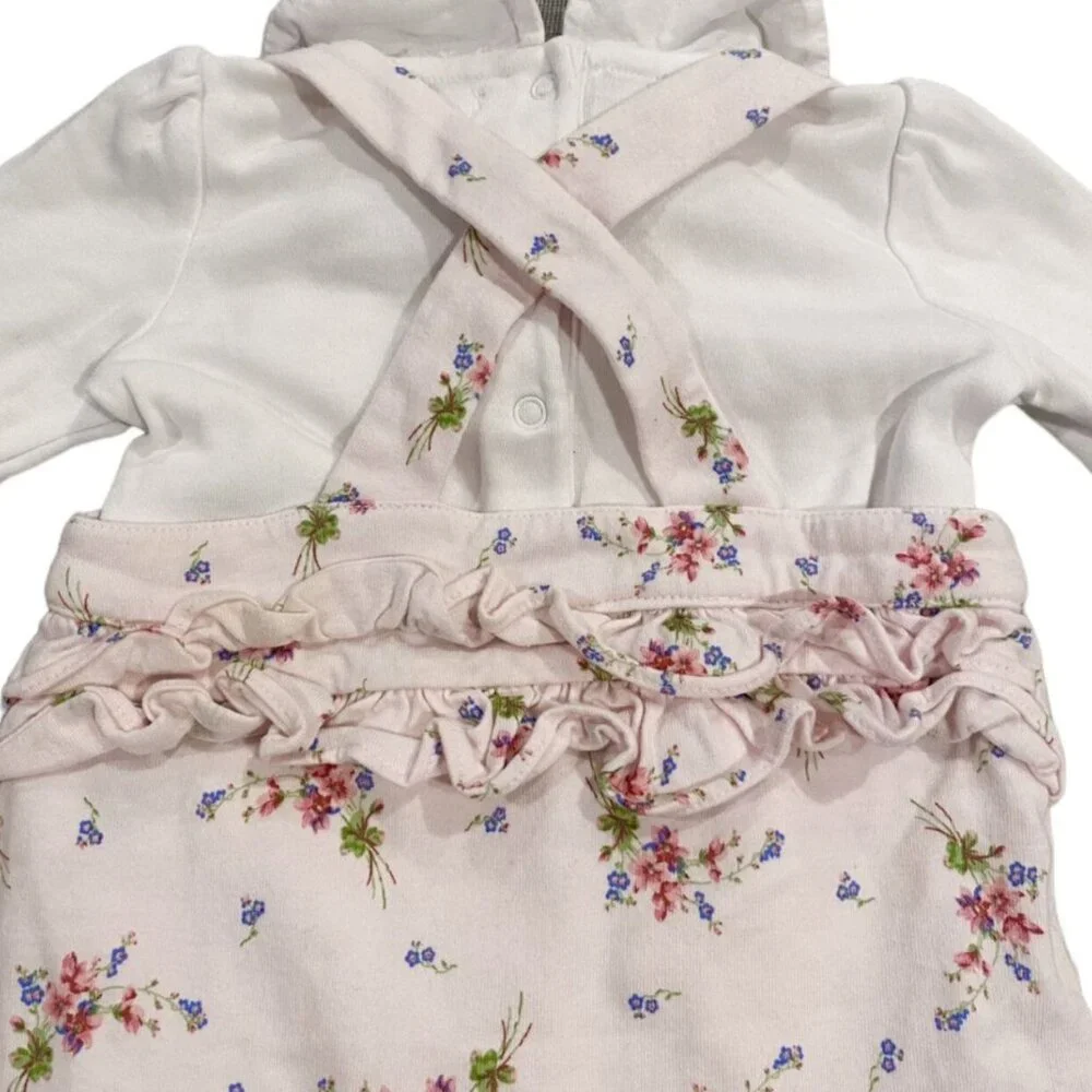 Ralph Lauren 3m Floral Romper & Collared Bodysuit Set